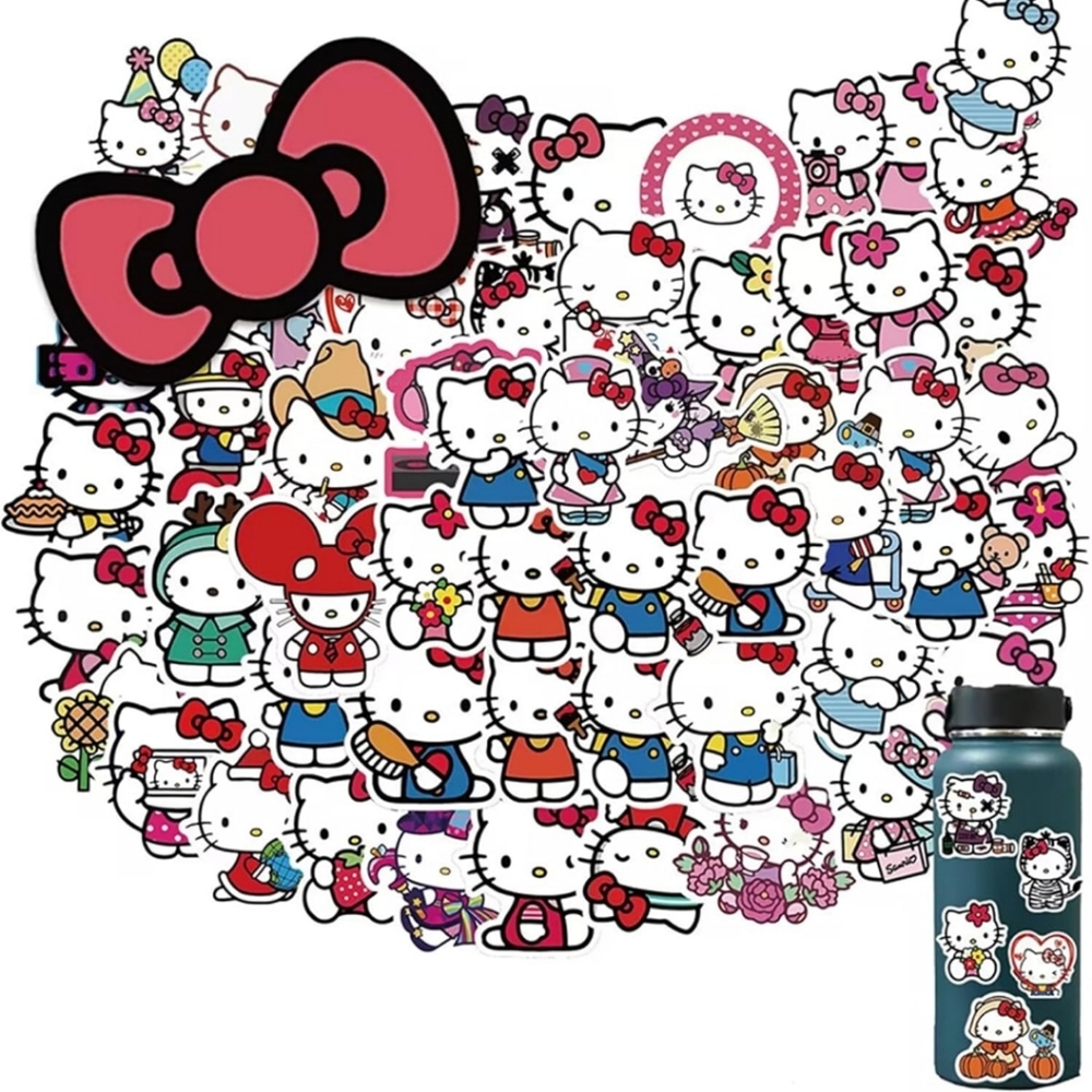 10 hello kitty stickers